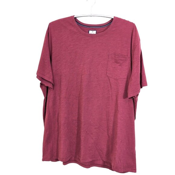 Denver Hayes Pocket Tee T Shirt Mens 5XL Dark Terracotta Crew Neck Modern Fit - Picture 1 of 5